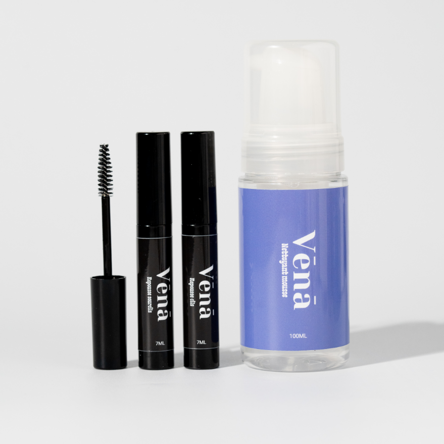 Coffret repousse cils, repousse sourcils et mousse nettoyante